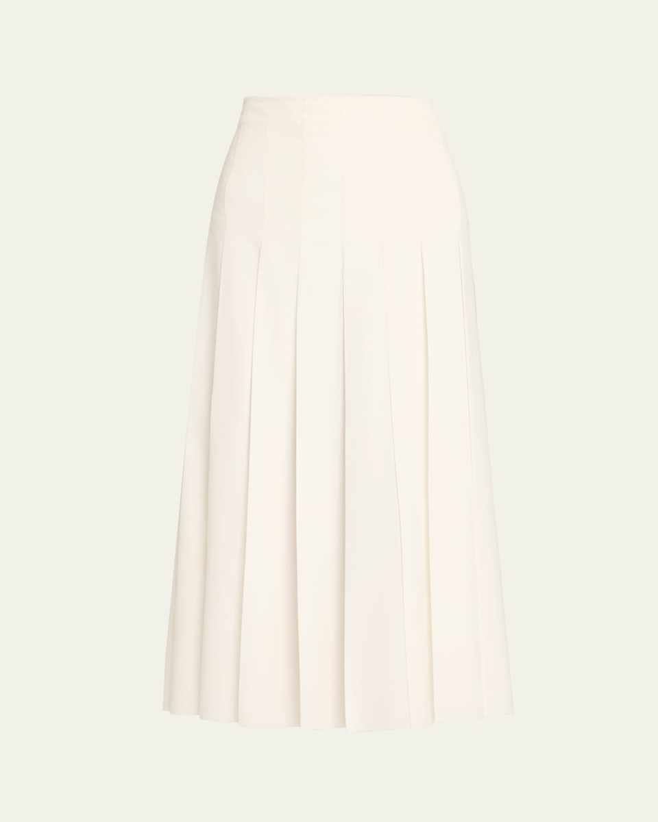 Hilde Pleated Raw Edge Skirt